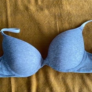 Grey push-up bra